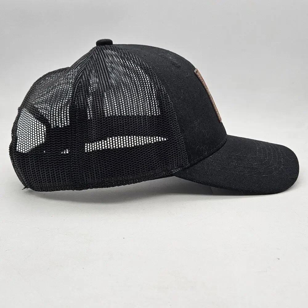RMEF Team Elk Hat Cap Snap Back Mens One Size Black Mesh Trucker Hunting